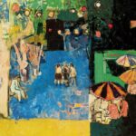 Place des Lices à Sint Tropez, 1967. Wim Oepts Olieverf op doek Museum de Fundatie, Zwolle en Heino/Wijhe